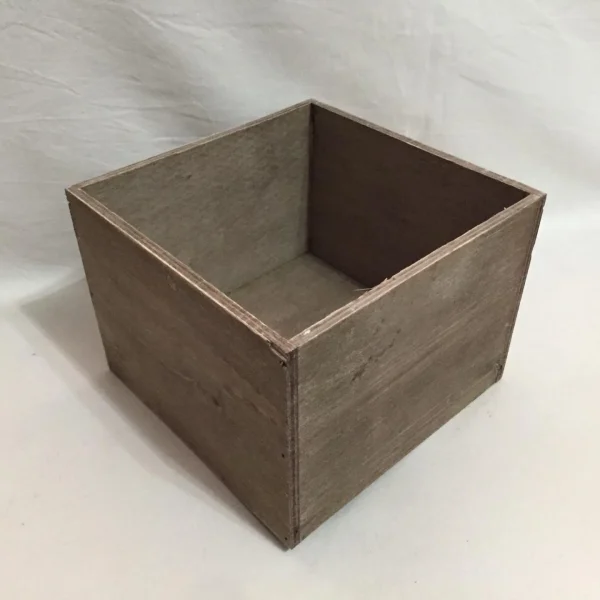 Dekorláda barna 16*16 cm