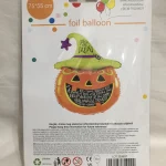 Fólia lufi Halloween-i tök fej