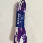 Cipőfűző 90 cm széles lila-fehér