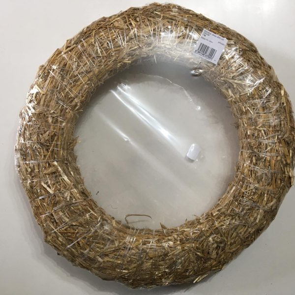 Szalma koszorú 40 cm