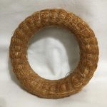 Szizálos szalma koszorú barna 15 cm