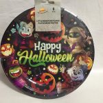 Halloween-i figurák papírtányér