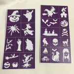 Csillámtetoválás sablon Halloween