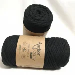 Crafty Fine (makramé) kötőfonal 120 fekete