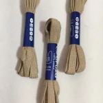 Cipőfűző 75 cm lapos drapp