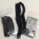 Cipőfűző 75 cm lapos fekete