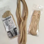 Cipőfűző 110 cm lapos drapp