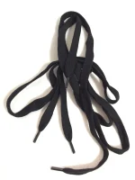 Cipőfűző 90 cm lapos fekete - Image 2