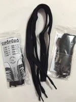 Cipőfűző 90 cm lapos fekete