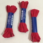 Cipőfűző 90 cm lapos piros