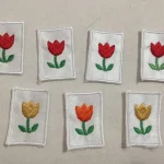 Hímzett ovijel tulipán