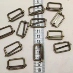 Fém csúszka 2,5 cm drótos antikolt