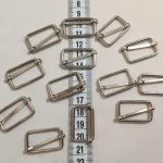 Fém csúszka 2,5 cm drótos ezüst