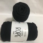Macrame rope kötőfonal 750 fekete (3 mm)