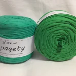 Spagety (póló) kötőfonal 14 zöld