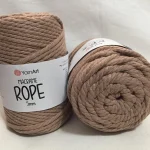 Macramé rope kötőfonal 768 sötét bézs (5 mm)