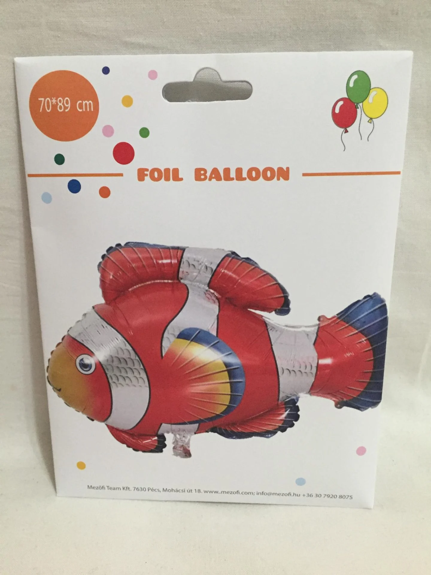 bohóc hal lufi Fólia lufi bohóc hal - Image 1