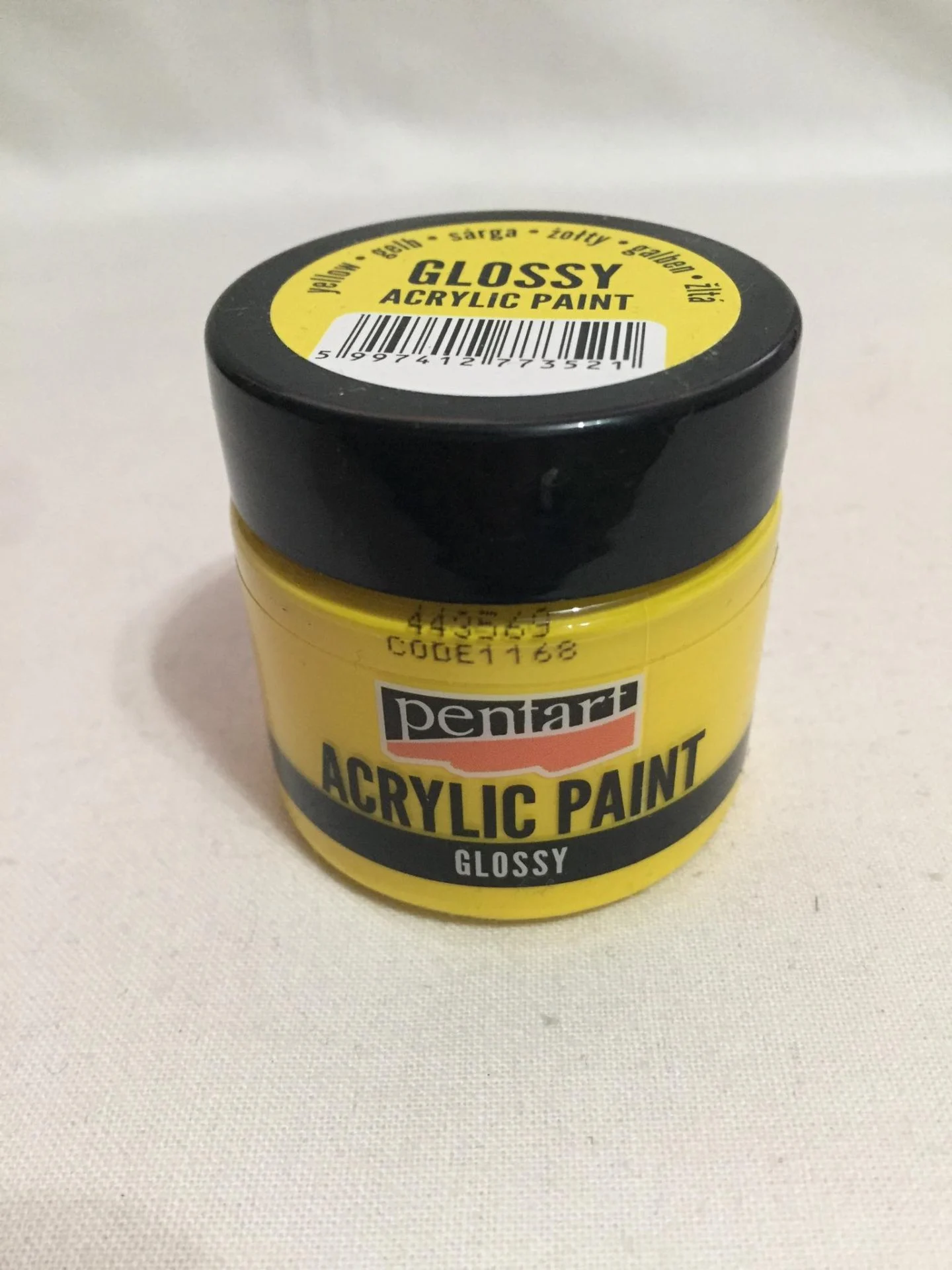 fényes akrill sárga
