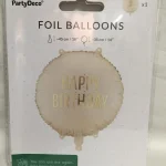 Fólia lufi születésnapi arany gömb