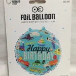 Fólia lufi születésnapi járműves