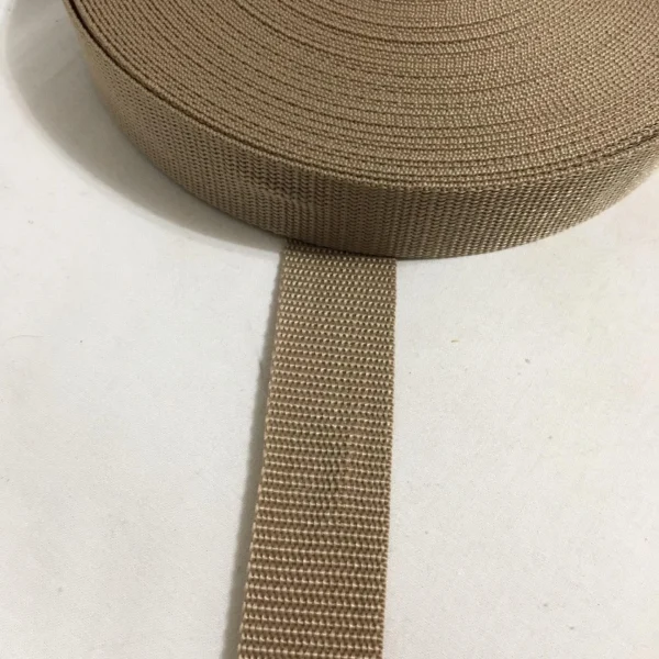 Sávoly heveder sötét drapp 3 cm
